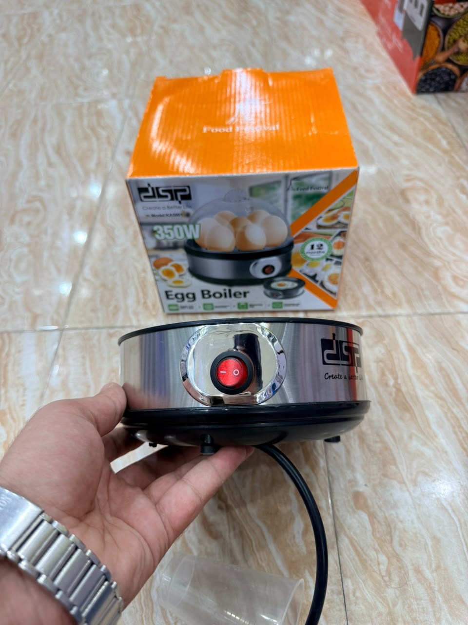 DSP 350W Electric Egg Boiler – Automatic Egg Cooker