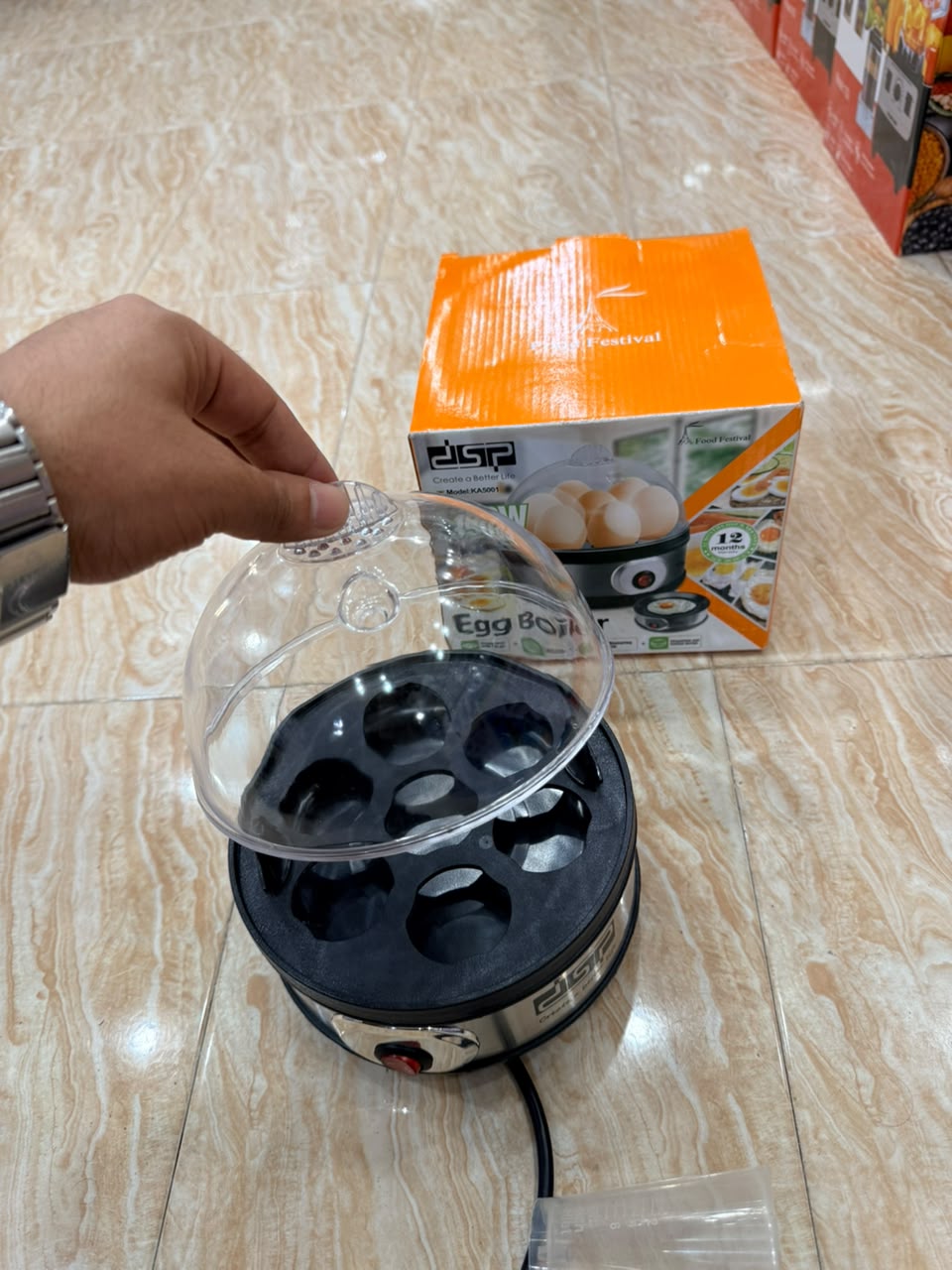DSP 350W Electric Egg Boiler – Automatic Egg Cooker