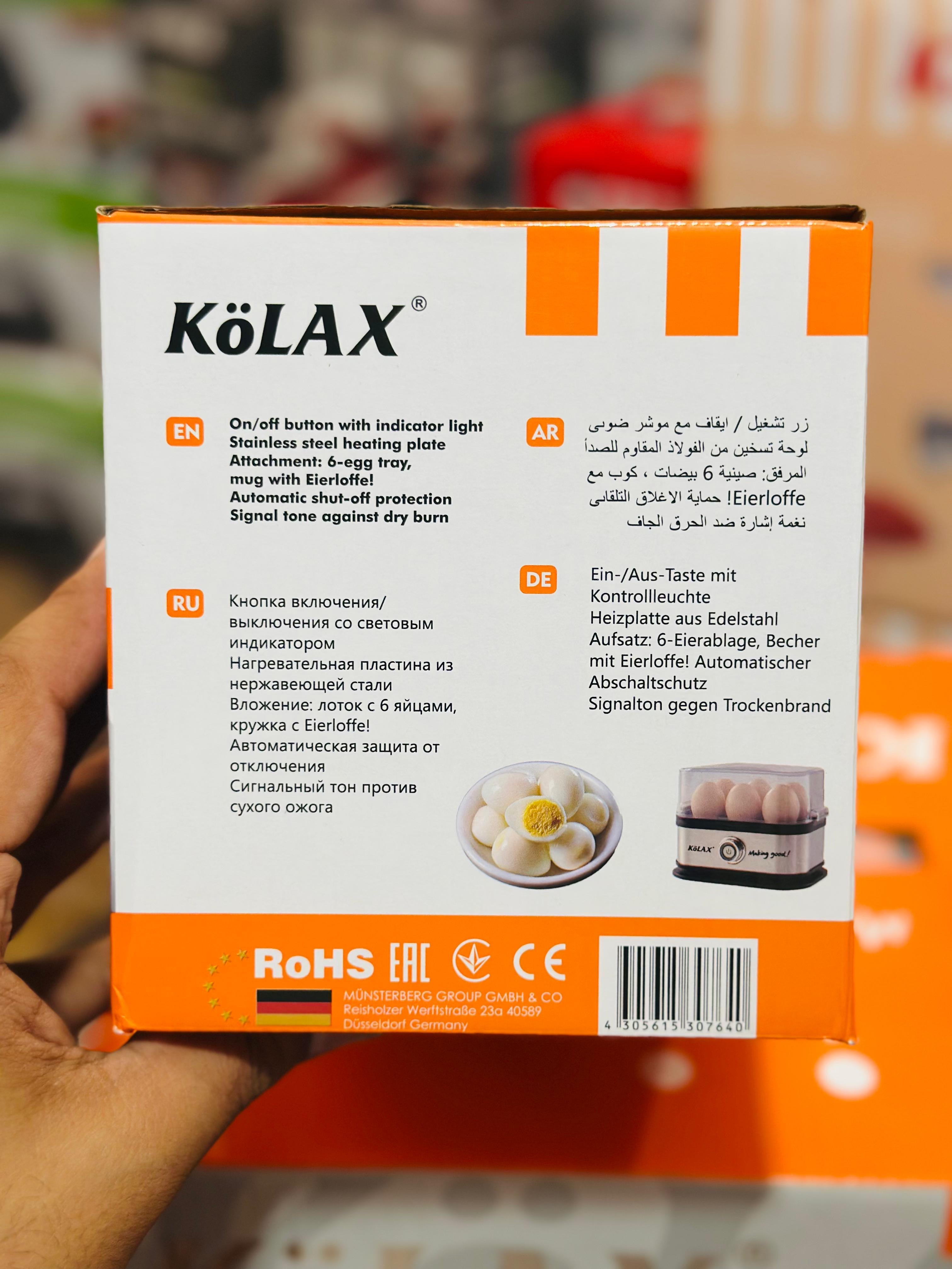 Kolax egg boiler