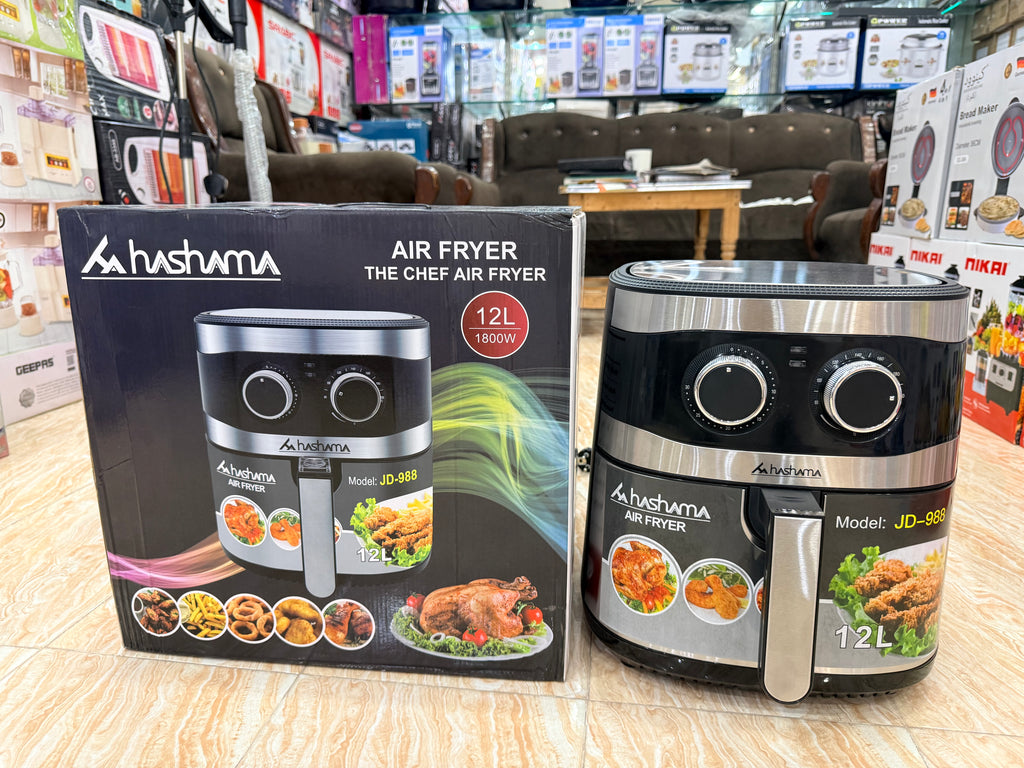 Hashama Air Fryer 12L 1800W – Model JD-988