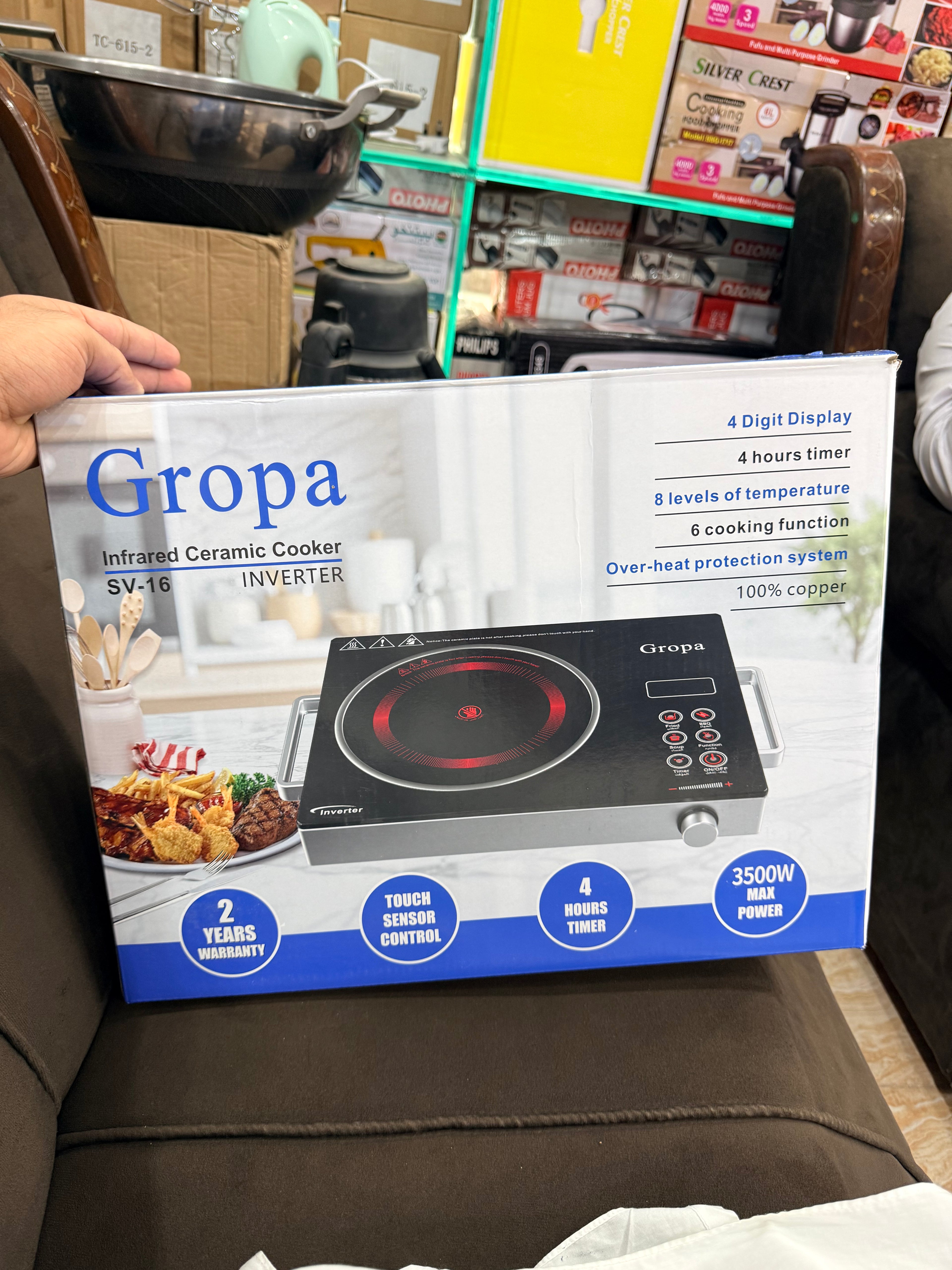 Gropa electric stove