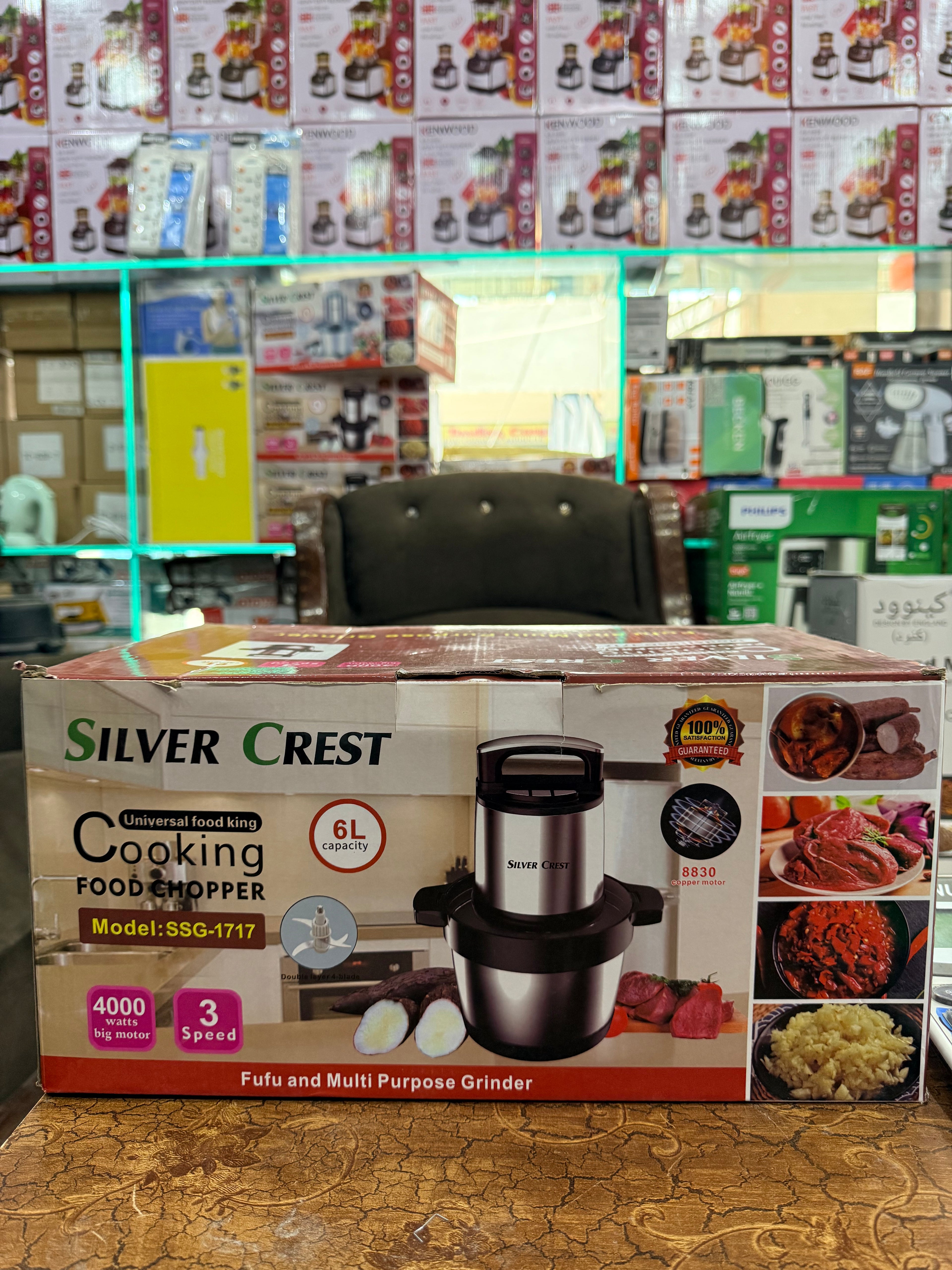Silver Crest 6L Food Chopper & Meat Grinder – 4000W