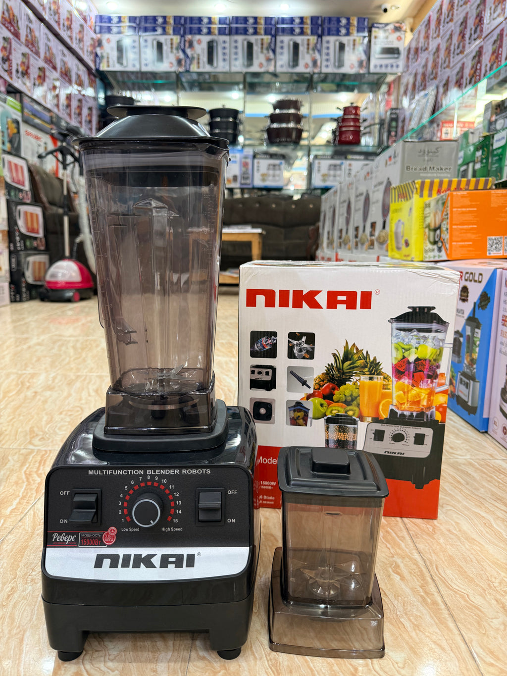 NIKAI Model 103 Multifunction High-Power Blender – 1500W, 6-Blade