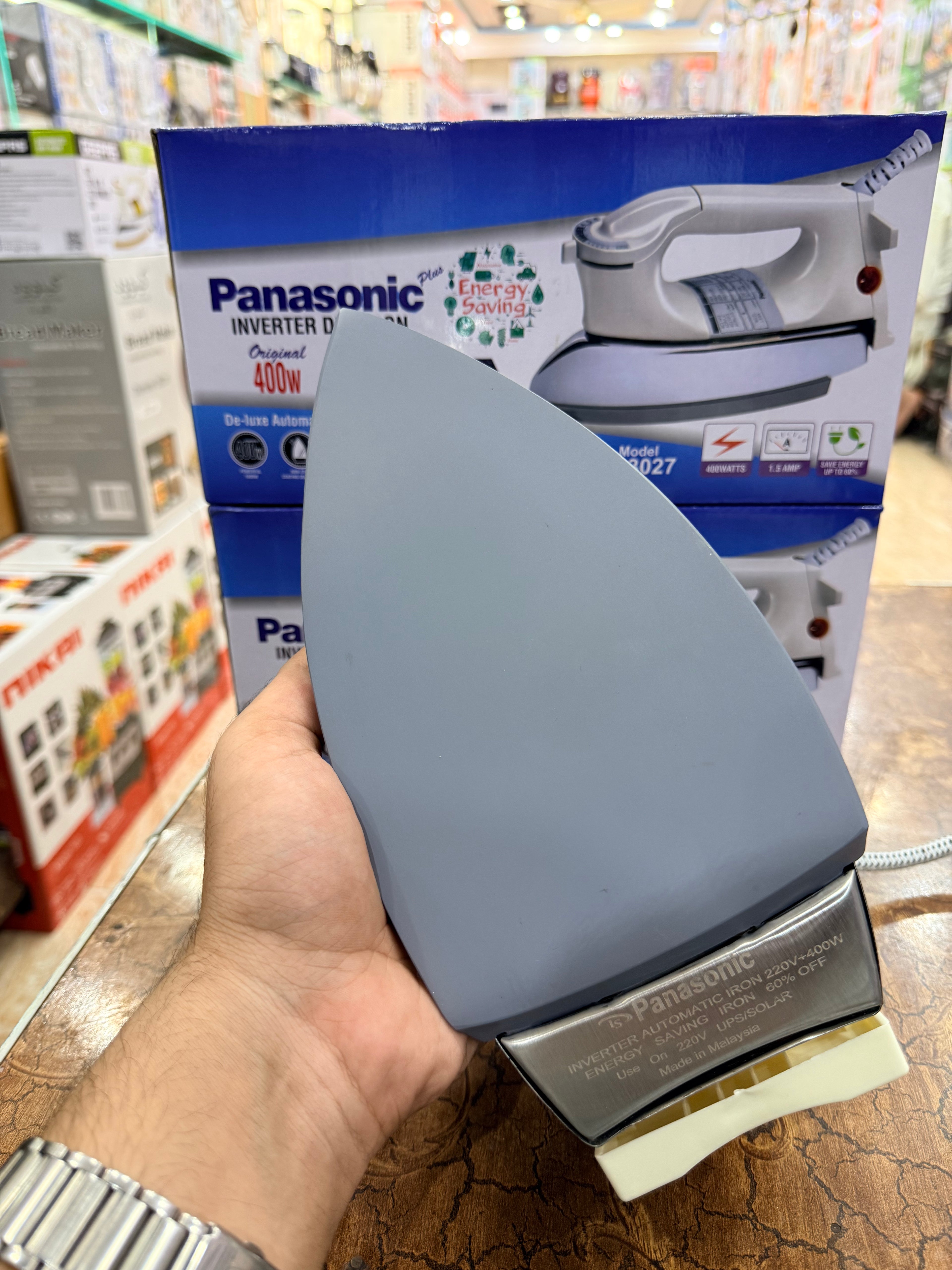 Panasonic inverter iron full non stick plate 400 watt