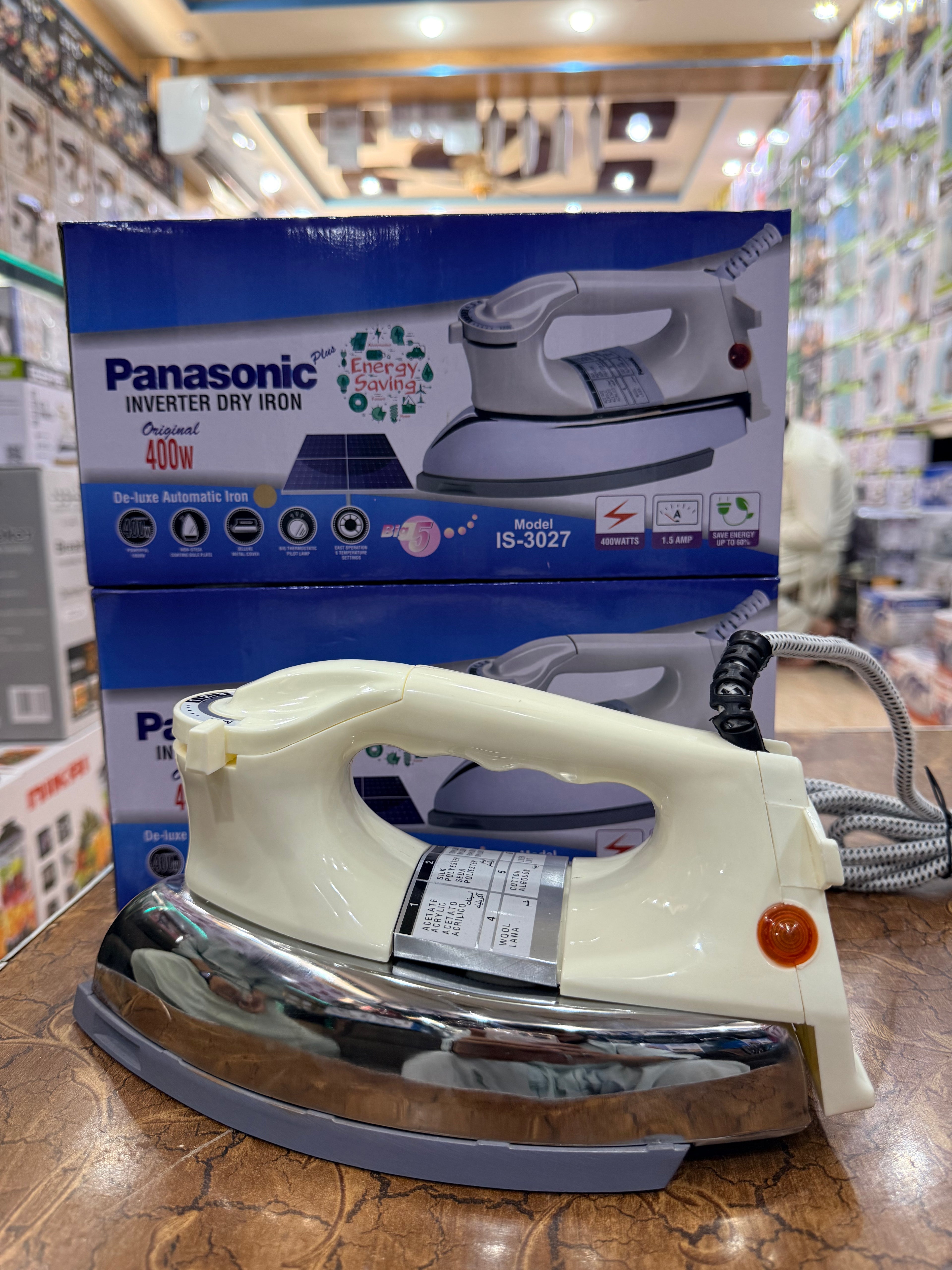 Panasonic inverter iron full non stick plate 400 watt