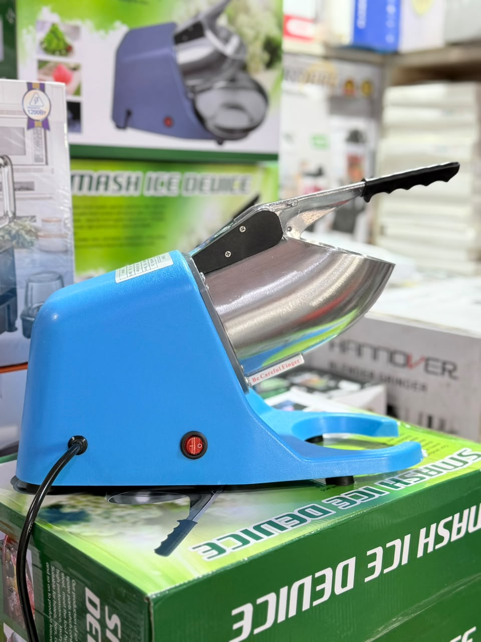 Commercial Electric Ice Shaving Machine – Stainless Steel Ice Crusher