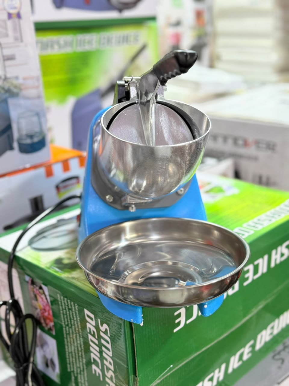Commercial Electric Ice Shaving Machine – Stainless Steel Ice Crusher
