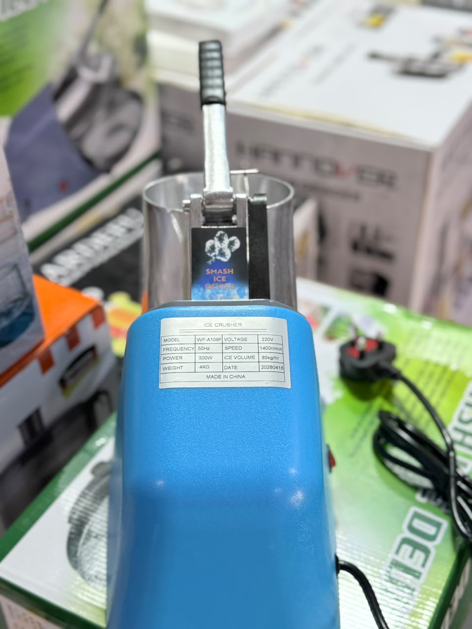 Commercial Electric Ice Shaving Machine – Stainless Steel Ice Crusher